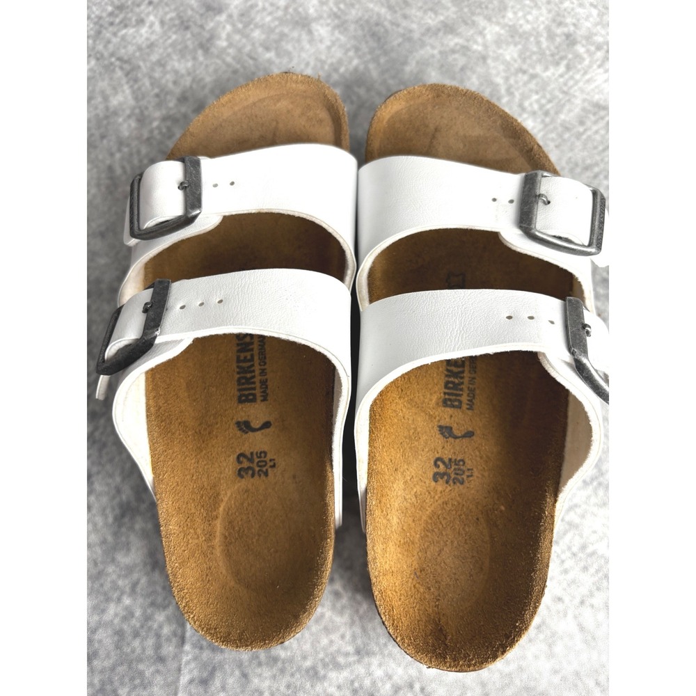 BIRKENSTOCK Kids Arizona Double Strap Sandals White EU 32 US Size 1 Youth - Picture 6 of 9